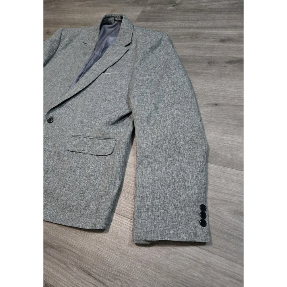 Coofandy Men's 1-Button Sports Coat Blazer Jacket Gray Size 3XL Pockets - Picture 3 of 14
